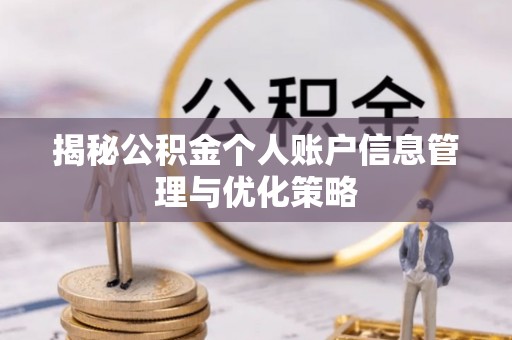 米易揭秘公积金个人账户信息管理与优化策略